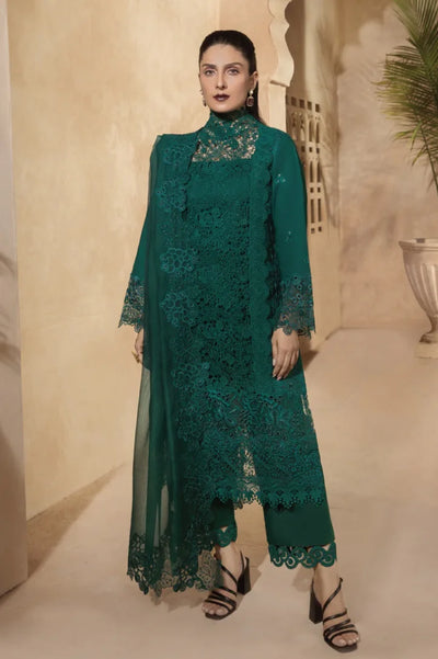 Rang Rasiya 3 Piece Stitched Suit – EMERALD