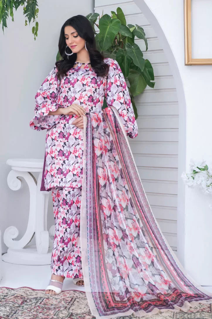 3 Piece Stitched Suit By Mizaaj Silkiya - 05