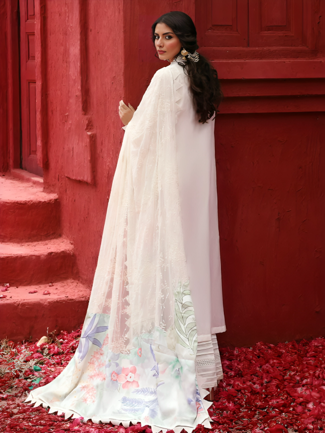 Nureh Mehmaan Nawazi 3 Piece Stitched Suit - 07
