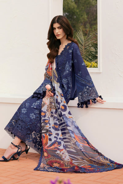 3 Piece Stitched Embroidered Lawn Suit From Baroque Eid Lawn'25 Collection - 07