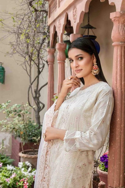 3 Piece Stitched Embroidered Jacquard Lawn Suit From Tawakkal Tradition of Love - 07