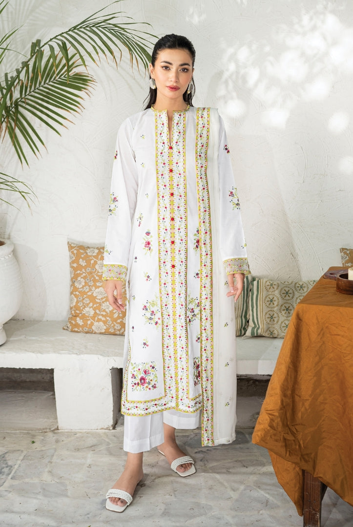 Sienna 3 Piece Stitched Lawn Suit Collection'24 By Muraad - NYRA