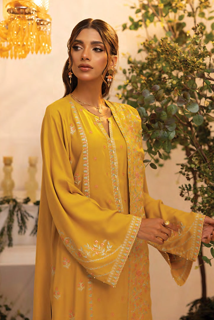 3 Pc Stitched Embroidered Winter Suits Collection By Lakhany - 07