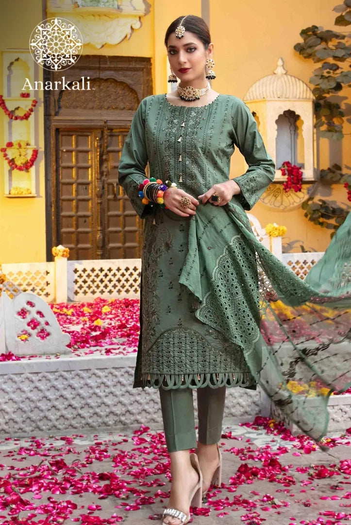 Tawakkal Jashan 3 Piece Stitched Suit (Light Green)