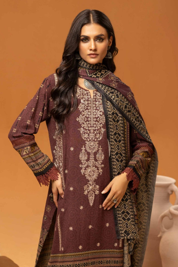 3 Piece Stitched Digital Printed Suits Collection From Roop By Johra - 07