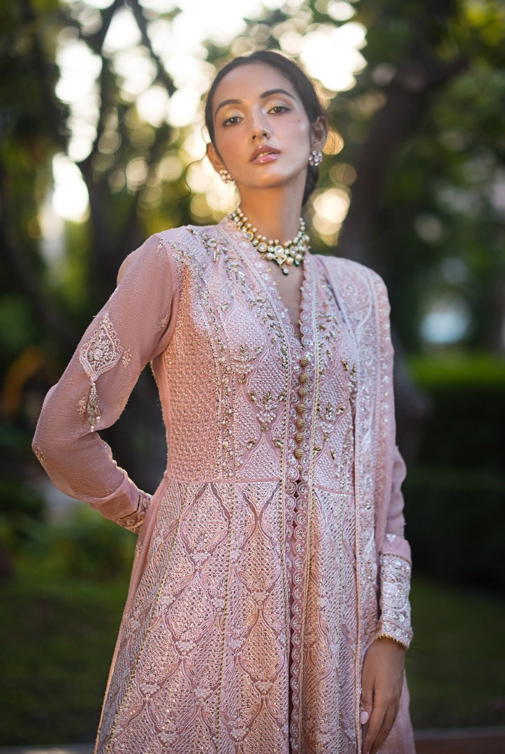 Roohi By Mushq 4 Piece Stitched Embroidered Organza Suit - AANYA