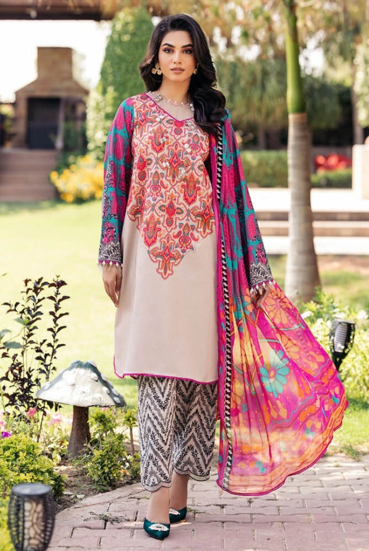 3 Piece Stitched Lawn Suits Collection By Charizma C-Prints | 07