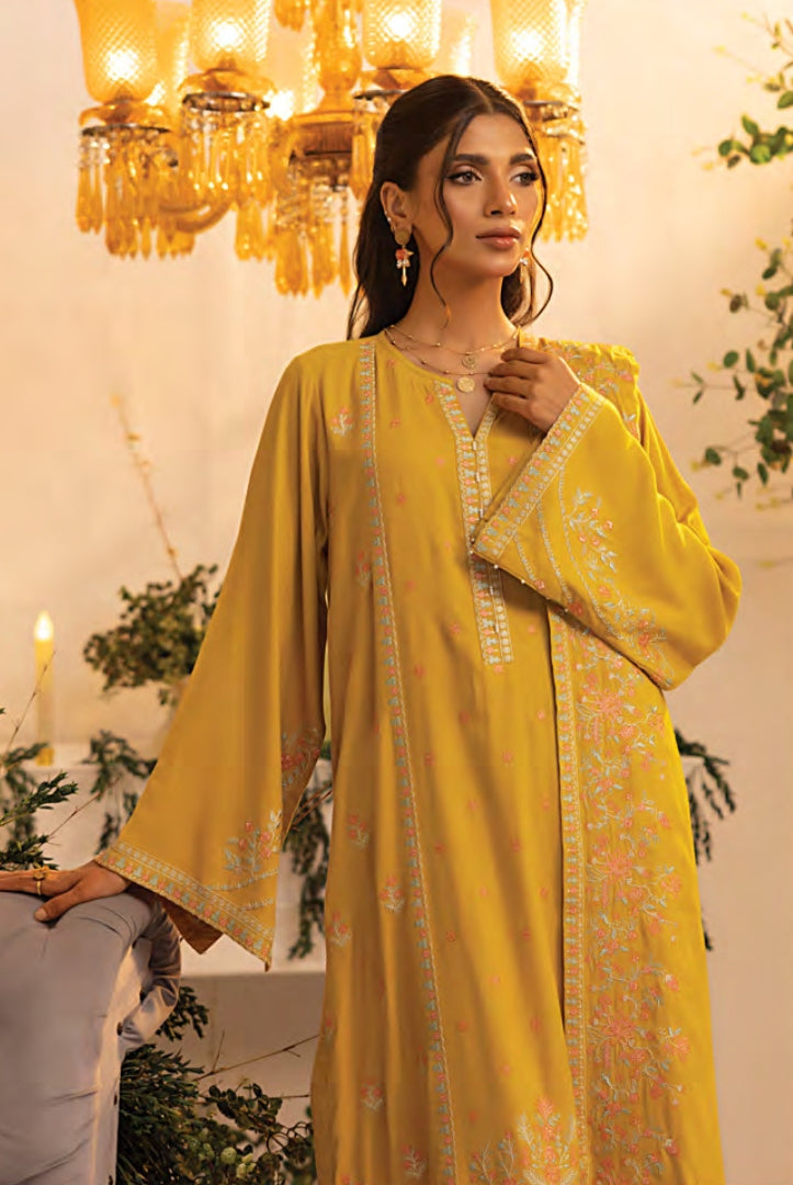 3 Pc Stitched Embroidered Winter Suits Collection By Lakhany - 07