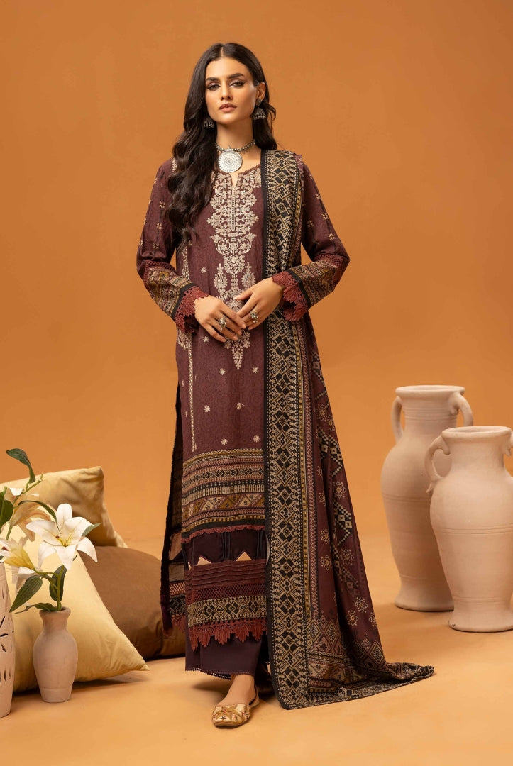 3 Piece Stitched Digital Printed Suits Collection From Roop By Johra - 07