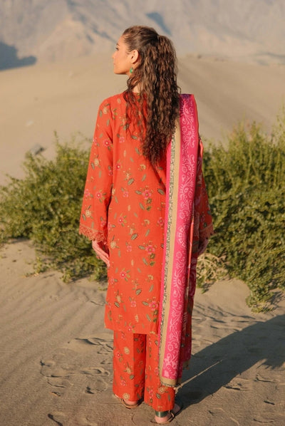 3 Piece Stitched Printed Khaddar Suit From M.Basics By Maria.B Collection - 07