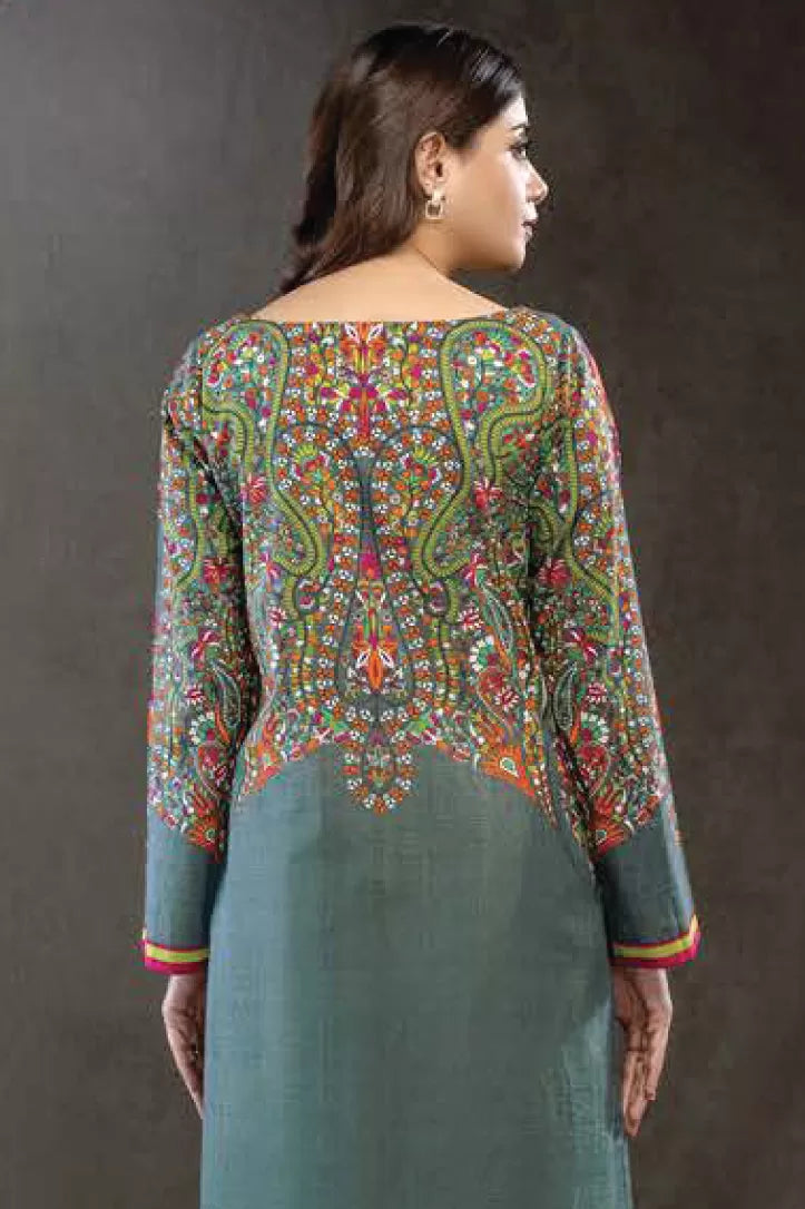 1 Piece Stitched Shirt By Limelight - GREY