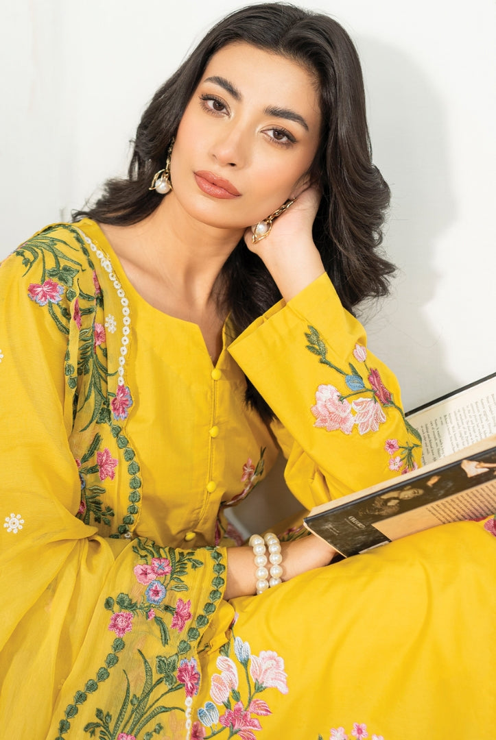 Sienna 3 Piece Stitched Lawn Suit Collection'24 By Muraad - TALIA