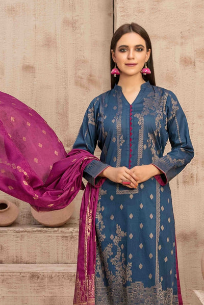 Dardina By Tawakkal 3 Piece Stitched Broshia Banarsi Lawn Suit - 08