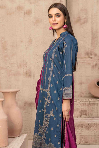 Dardina By Tawakkal 3 Piece Stitched Broshia Banarsi Lawn Suit - 08