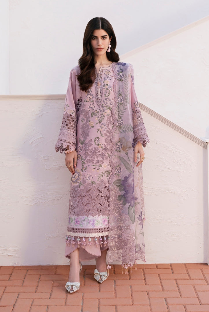 3 Piece Stitched Embroidered Lawn Suit From Baroque Eid Lawn'25 Collection - 08
