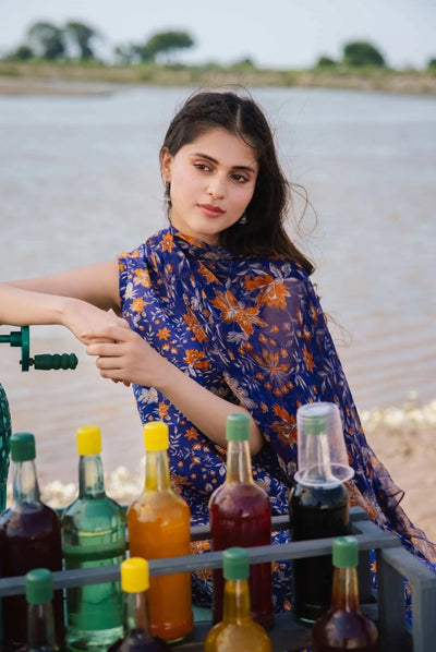 3 Piece Stitched Embroidered Suit By Ravi Kinare Collection From M.Basics By Maria.B - 08