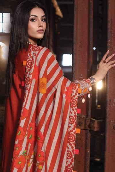 3 Piece Stitched Printed Khaddar Suit From Charizma C-Prints Vol-1 - 08