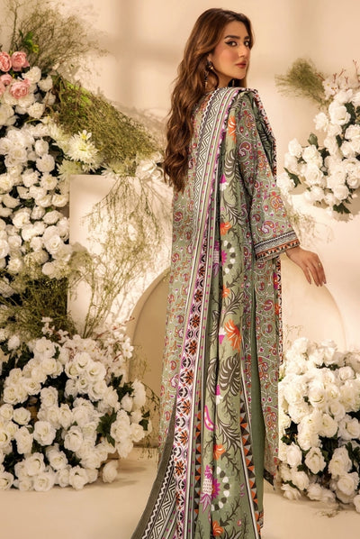 3 Piece Stitched Digital Printed Doria Cambric Suits From Safwa By Koka - 08