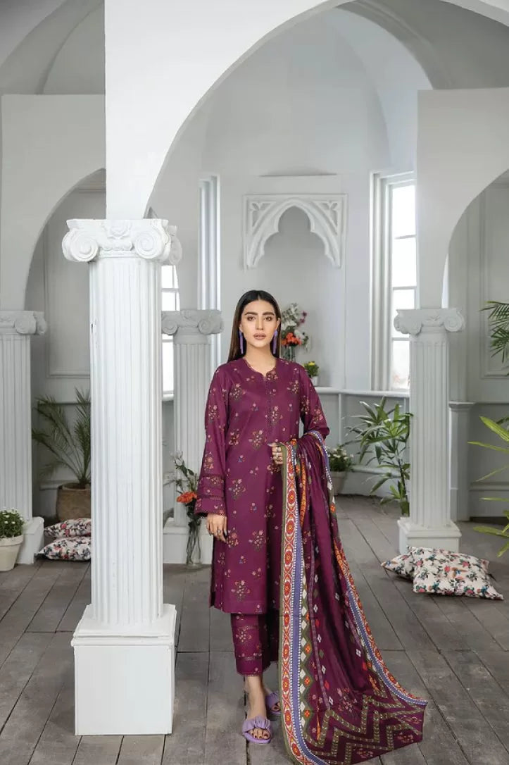 Johra Raiza 3 Piece Stitched Suit - 10