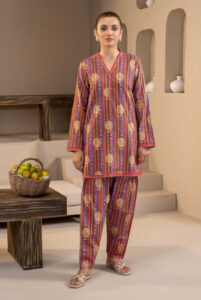 1 Pc Stitched Printed Khaddar Shirt By Limelight Winter Collection - 09