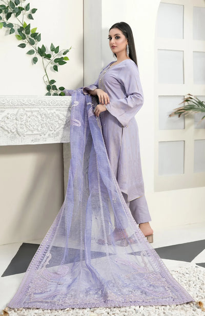 3 Piece Stitched Karandi Banarsi Suit Safiya By Tawakkal - 09