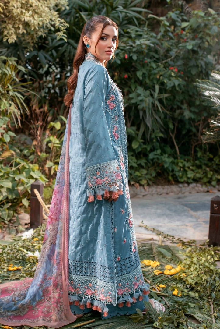 3 Piece Stitched Embroidered Lawn Suit | Adan's Libas Lawn By Khadija Sheikh'03 Collection - 09