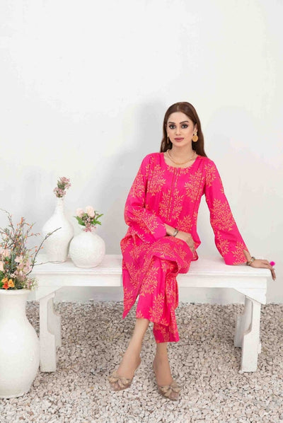 2 Piece Stitched Digital Printed Lawn Suit From Nada By Tawakkal - 09