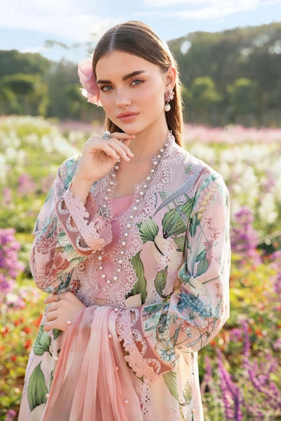 3 Piece Stitched Printed Lawn Suit From Maria.B M.Prints Spring Summer'25 Collection - 09