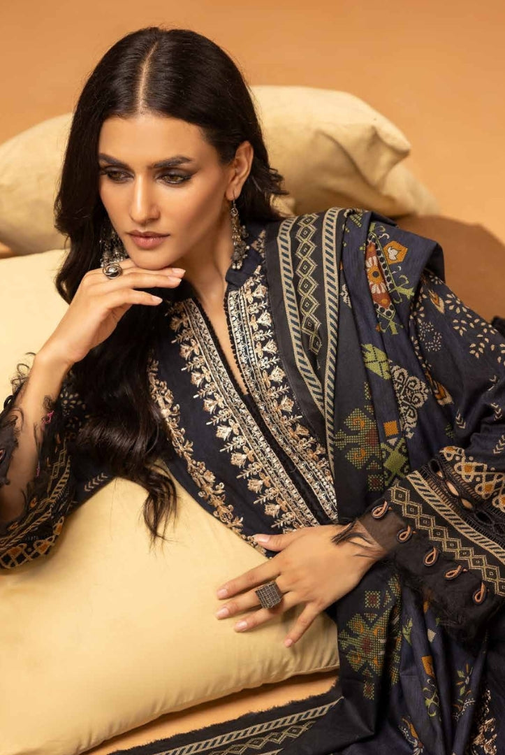 3 Piece Stitched Digital Printed Suits Collection From Roop By Johra - 09