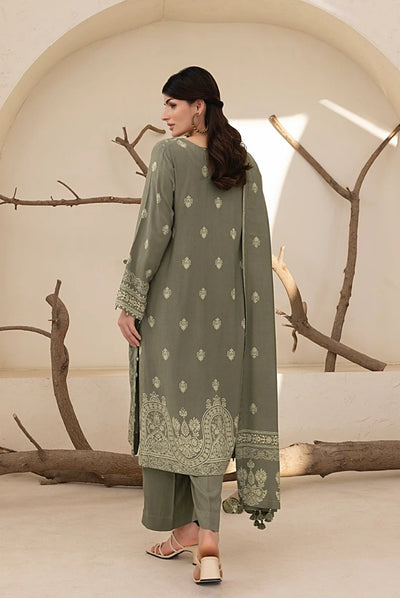 3 Piece Stitched Printed Suits Collection By Lakhany Pashmina - Pine Cone