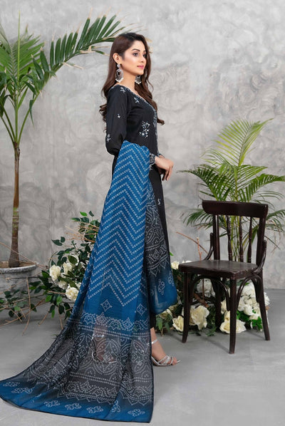 Aarah By Tawakkal Pret 3 Piece Stitched Fancy Embroidered Lawn Suit - 02