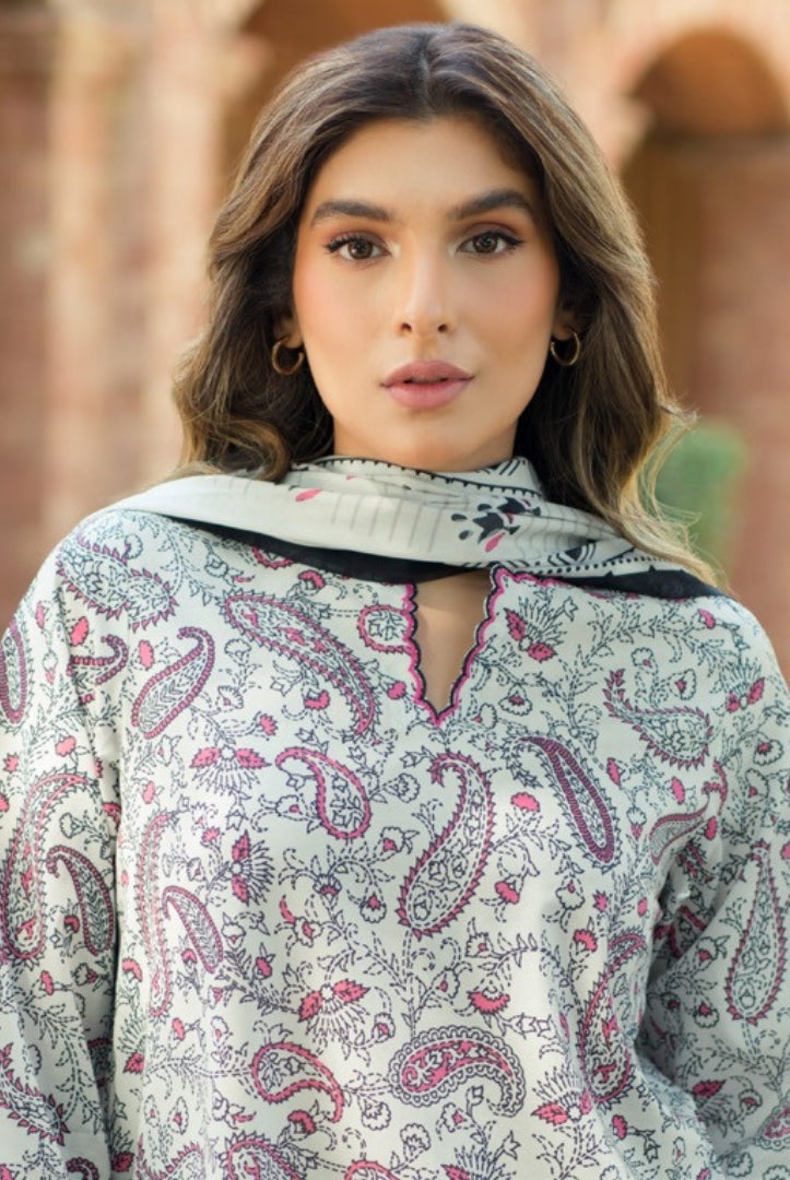 3 Piece Digital Printed Stitched Lawn Suit | Spring Summer'24 Collection By Sahar - 02