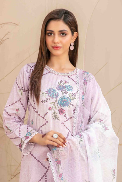 Mahlaa Vol'2 By Tawakkal Pret 3 Piece Stitched Embroidered Lawn Suit - 02