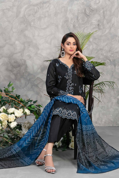 Aarah By Tawakkal Pret 3 Piece Stitched Fancy Embroidered Lawn Suit - 02