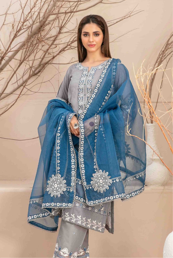 Mahlaa Vol'1 By Tawakkal Pret 3 Piece Stitched Embroidered Lawn Suit - 02