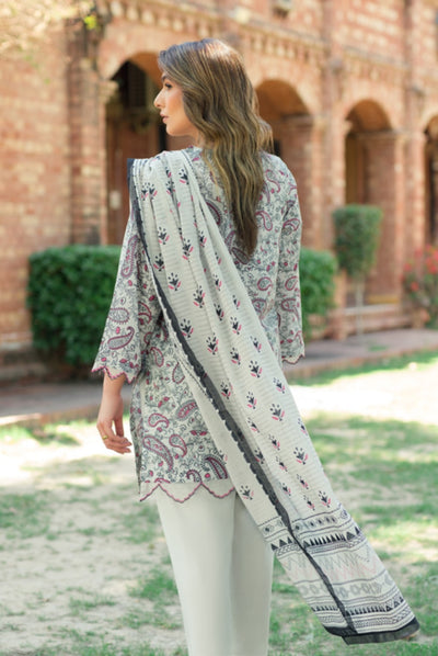 3 Piece Digital Printed Stitched Lawn Suit | Spring Summer'24 Collection By Sahar - 02