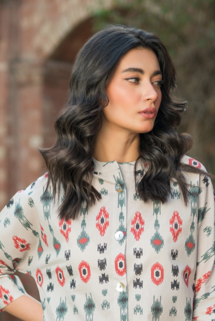 2 Piece Digital Printed Stitched Lawn Suit | Spring Summer'24 Collection By Sahar - 03