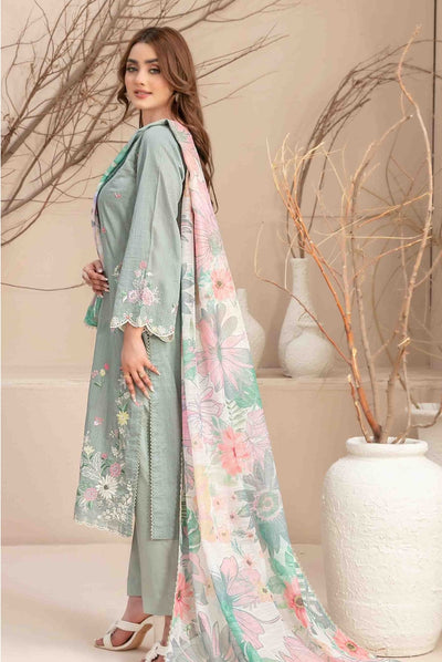 Mahlaa Vol'2 By Tawakkal Pret 3 Piece Stitched Embroidered Lawn Suit - 03