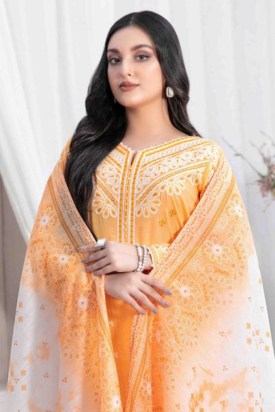 Lekeesha By Tawakkal Fabrics 3 Piece Stitched Embroidered Lawn Suit - 03