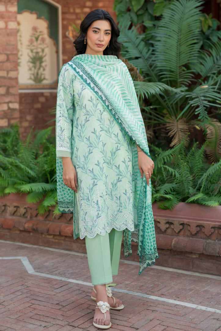 3 Piece Embroidered Stitched Lawn Suit | Spring Summer'24 Collection By Sahar - 03