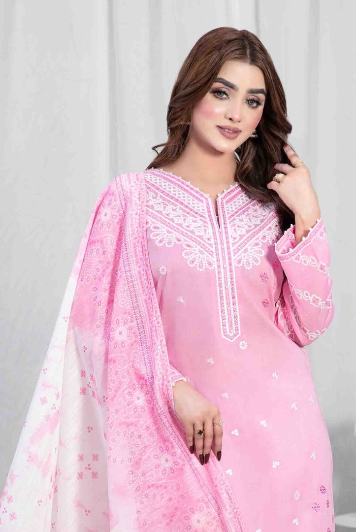 Lekeesha By Tawakkal Fabrics 3 Piece Stitched Embroidered Lawn Suit - 05