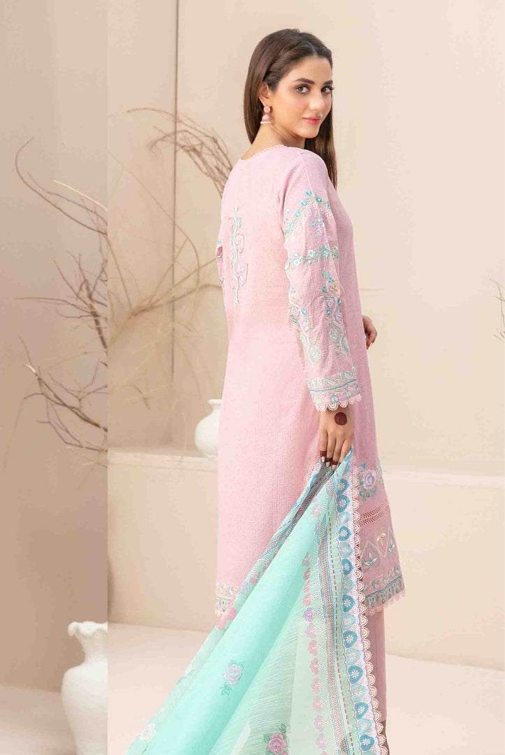 Mahlaa Vol'1 By Tawakkal Pret 3 Piece Stitched Embroidered Lawn Suit - 05