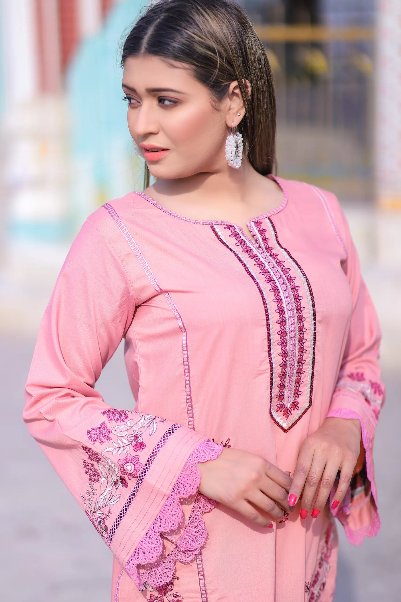 Qaus-e-Qaza 3 Piece Stitched Tu Jhoom Eid-ul-fitar Collection - AMAL