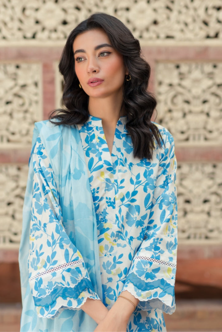 3 Piece Digital Printed Stitched Lawn Suit | Spring Summer'24 Collection By Sahar - 10