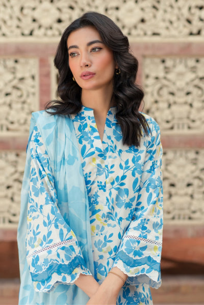 3 Piece Digital Printed Stitched Lawn Suit | Spring Summer'24 Collection By Sahar - 10