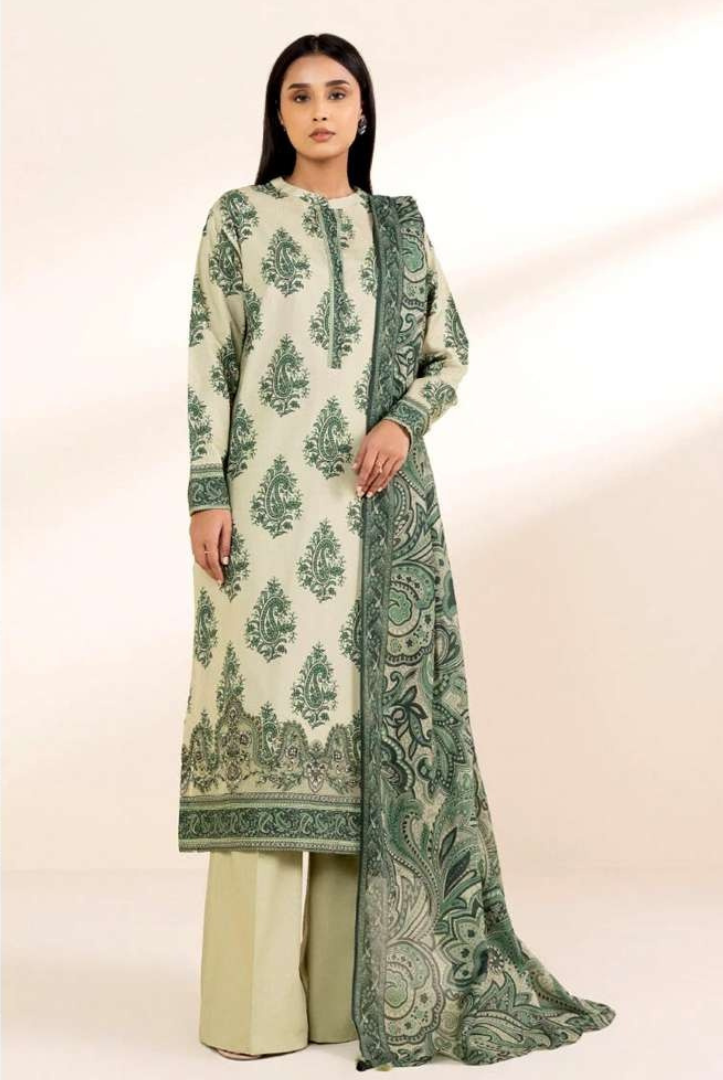 3 Piece Stitched  Printed Lawn Suit  by SAPPHIRE Vol-3 - 02