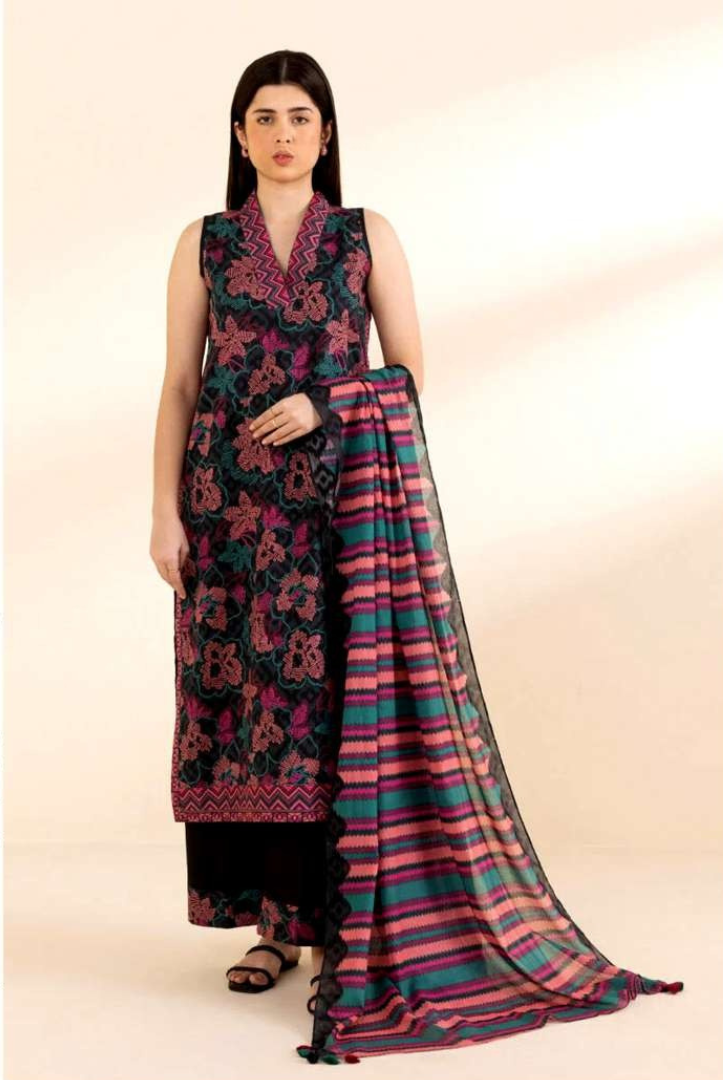 3 Piece Stitched  Printed Lawn Suit  by SAPPHIRE Vol-3 - 05