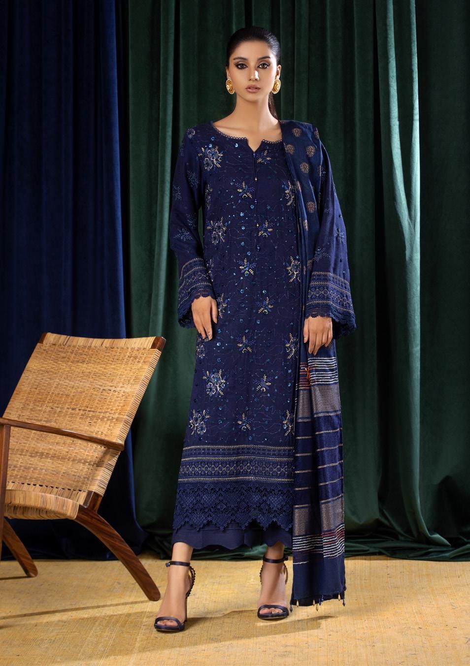 Tehzeeb by Riaz Arts 3 Piece Stitched Suit Collection – 7