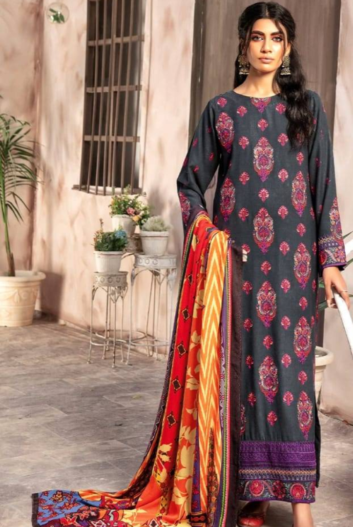 Wagma By Johra 3 Piece Stitched Suit – 08