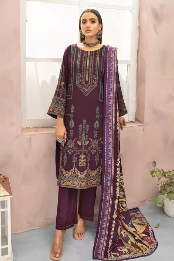 Wagma By Johra 3 Piece Stitched Suit – 04